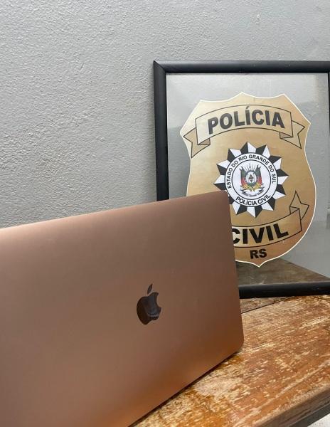 Polícia Civil de Cruz Alta recupera Macbook furtado em hospital de Passo Fundo