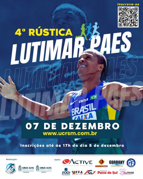 4ª RÚSTICA LUTIMAR PAES> Inscrições prorrogadas até a próxima quinta dia 05