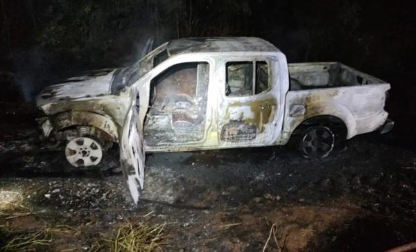 Veículo incendeia na noite da quinta-feira na BR 285 em Ijuí 