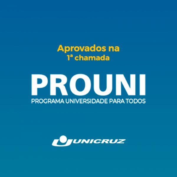 Unicruz divulga lista dos candidatos pré-selecionados na 1ª Chamada do ProUni