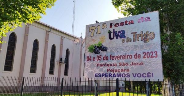 Pejuçara confirma Festa da Uva e do Trigo para os dias 4 e 5 de fevereiro