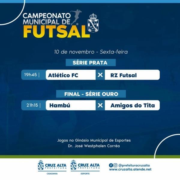 Amigos do Tita e Hambú decidem final da série ouro do Futsal nesta sexta