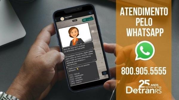 DetranRS lança atendimento por WhatsApp