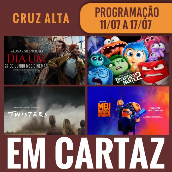 CINEMA: Confira os filmes em Cartaz neste sábado em Cruz Alta