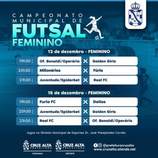 Confira os jogos do Citadino de Futsal Feminino 2023!