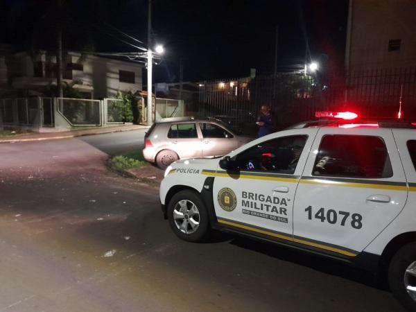 Acidente de trânsito com danos materiais na noite do domingo em Cruz Alta