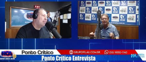 Deputado Federal Bibo Nunes visitou a Rádio Cruz Alta na manhã da sexta