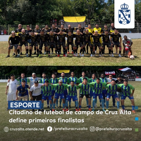 Campeonado Municipal de Futebol de Cruz Alta define primeiros finalistas