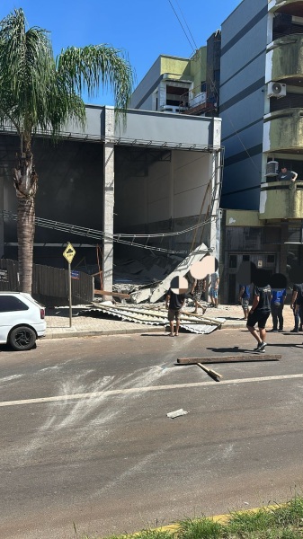 Desabamento de Laje em Prédio em Construção Deixa um Ferido em Santo Ângelo