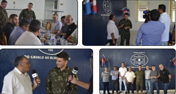 Comandante do 29º GAC/AP promove café com a Imprensa Cruz-altense 