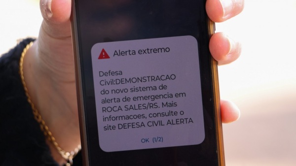 Defesa Civil Estadual realizará exercício com envio de alertas cell broadcast 