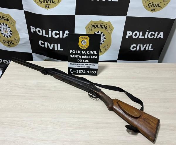 SANTA BÁRBARA: Polícia Civil prende homem por posse irregular de arma de fogo
