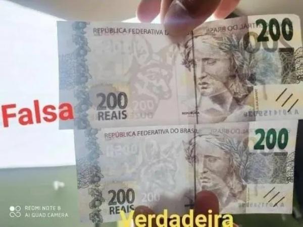 PANAMBI: Alerta sobre o derrame de cédulas falsas de R$ 200,00 no comércio