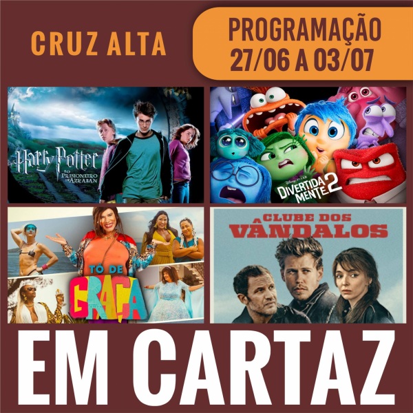 DOMINGO: Confira a programação de filmes  no Cine Globo de Cruz Alta