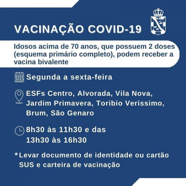 COVID: vacinação segue nesta quarta-feira em sete unidades de saúde