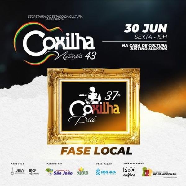 Fase local da Coxilha Piá será realizada nesta sexta-feira