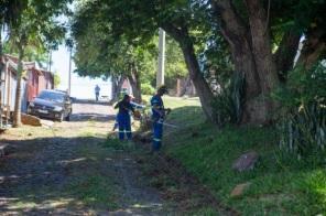 BAIRRO ALIANÇA: Equipes da Prefeitura e empresa realizaram limpeza geral 