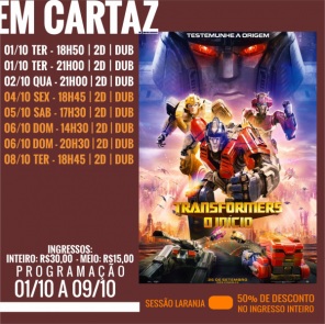 CINEMA: Confira os filmes em Cartaz neste sábado em Cruz Alta