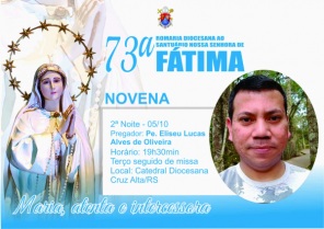 HOJE> Segunda Noite da Novena de preparação para a Romaria de Fátima 