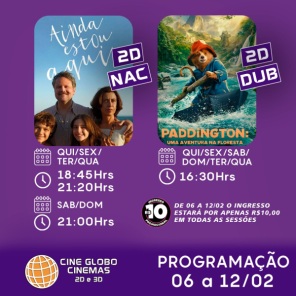 CINEMA: Confira os filmes em Cartaz neste sábado em Cruz Alta