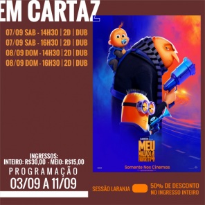 CINEMA: Confira os filmes em Cartaz neste sábado 07 de Setembro em Cruz Alta