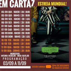 CINEMA: Confira os filmes em Cartaz neste sábado 07 de Setembro em Cruz Alta