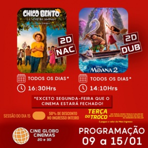 CINEMA: Confira os filmes em Cartaz neste sábado em Cruz Alta