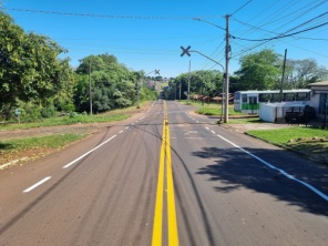 PINTURA NOVAS> Estrada do Campus e Plácido de Castro recebem sinalização