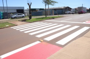 PINTURA NOVAS> Estrada do Campus e Plácido de Castro recebem sinalização