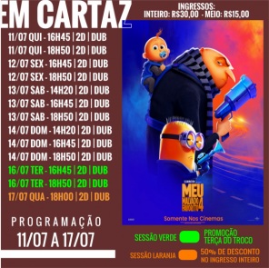 CINEMA: Confira os filmes em Cartaz neste sábado em Cruz Alta