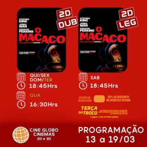 CINEMA: Confira os filmes em Cartaz neste sábado em Cruz Alta