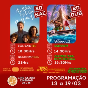 CINEMA: Confira os filmes em Cartaz neste sábado em Cruz Alta