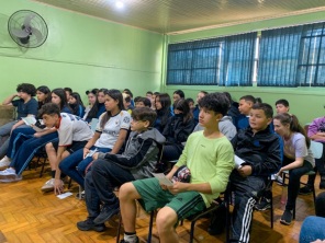  5º Concurso de Redação é divulgado na Escola Municipal Alberto Pasqualini