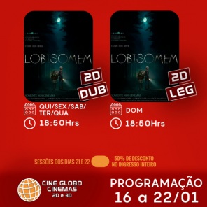 DOMINGO: Confira a programação de filmes  no Cine Globo de Cruz Alta