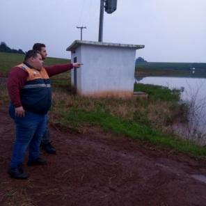 ÁREAS DE RISCO: Defesa Civil monitora barragem na localidade Fazenda Seival 