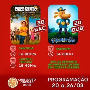 CINEMA: Confira os filmes em Cartaz neste sábado em Cruz Alta