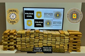 Mais de 100 quilos de maconha são apreendidos durante operação em Santo Cristo