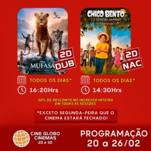 CINEMA: Confira os filmes em Cartaz neste sábado em Cruz Alta