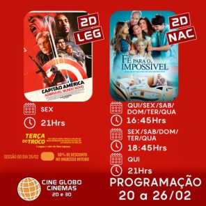 CINEMA: Confira os filmes em Cartaz neste sábado em Cruz Alta