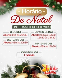 NATAL 2024> O que abre e o que fecha na véspera e no dia de Natal em Cruz Alta