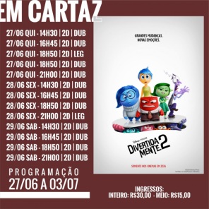 DOMINGO: Confira a programação de filmes  no Cine Globo de Cruz Alta