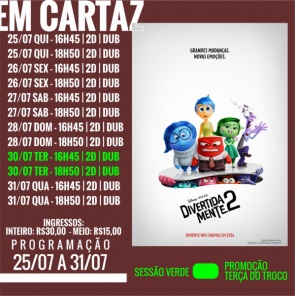 CINEMA: Confira os filmes em Cartaz neste sábado em Cruz Alta