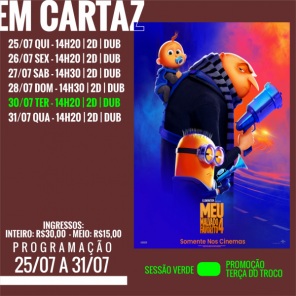 CINEMA: Confira os filmes em Cartaz neste sábado em Cruz Alta