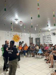Polícia Civil de Cruz Alta participa de atividades no CRAS Sol em Cruz Alta